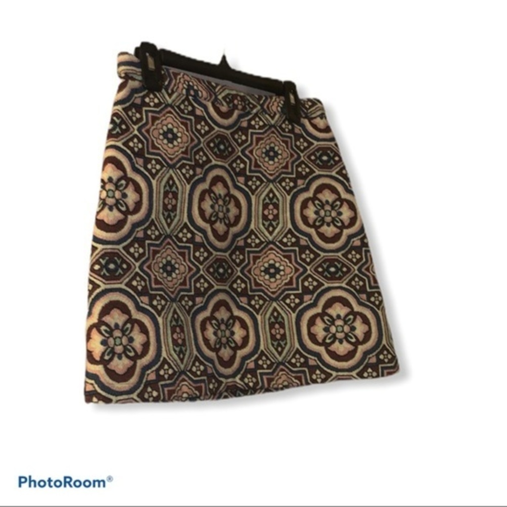 Top shop floral geometric print mini skirt…